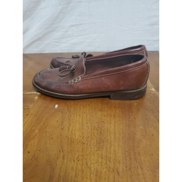 Cole Haan Mens Pinch Kiltie Tassel Dress Loafers Brown Leather Size 9 AA - Picture 5 of 7